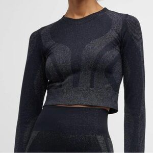 Sweaty Betty Spark Seamless Long Sleeve Crop Top, Size L-NWT!